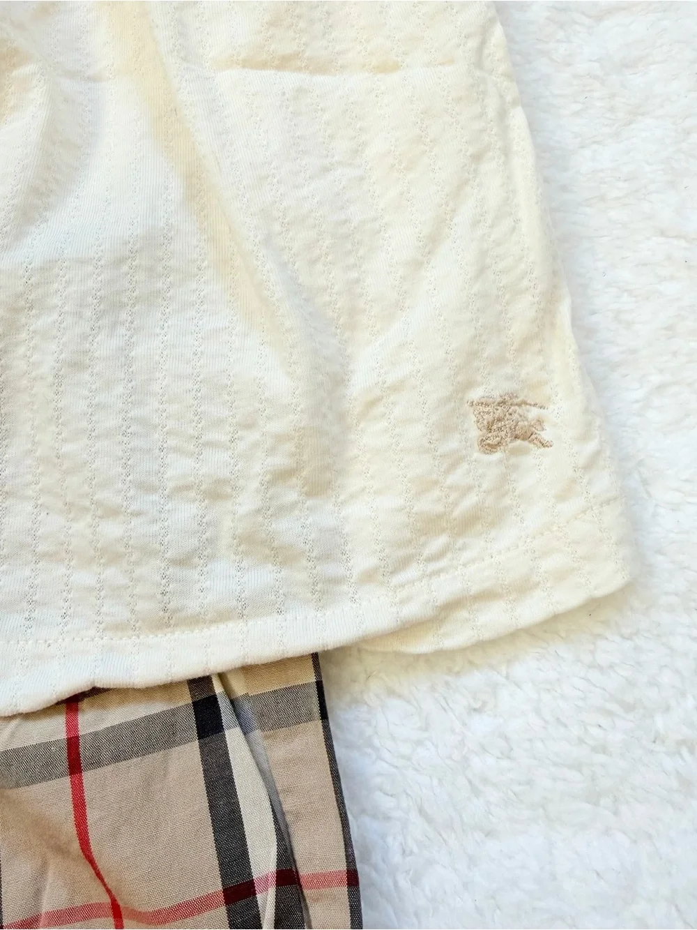 Burberry camisole shorts set baby girl 6-12m 70cm nova check horse cute plaid